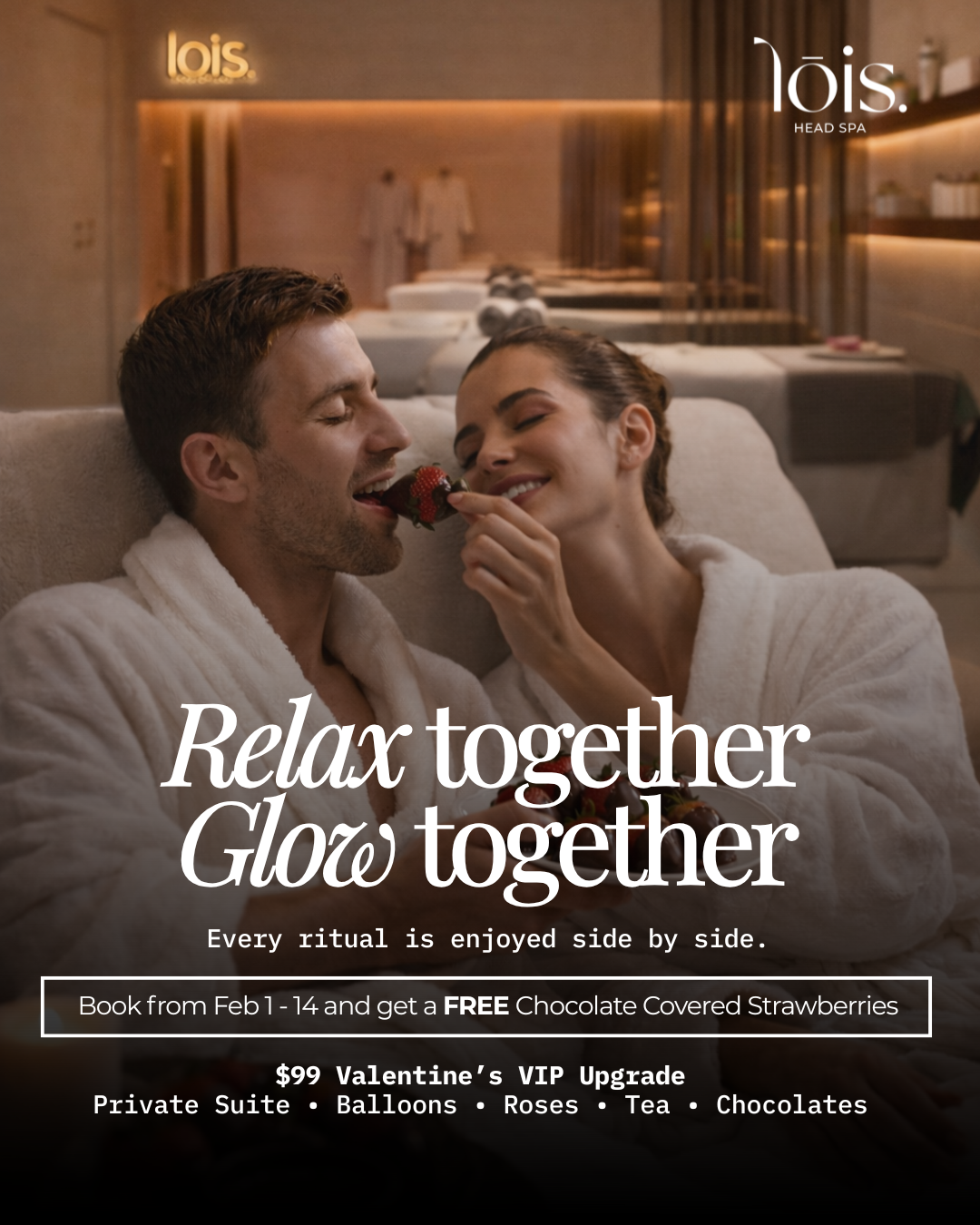 Couples head spa experience